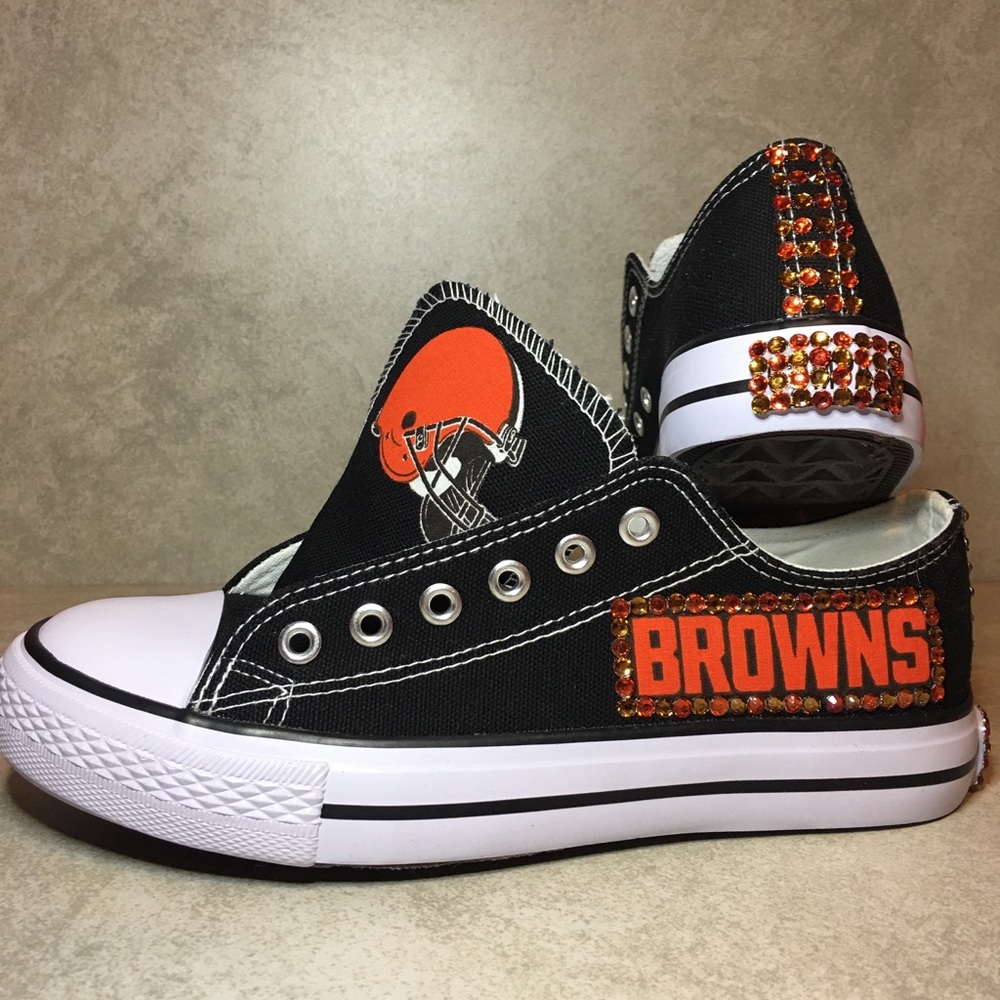 COMPASS/SPORT BRAND NFL BROWNS WOMENS BLING SHOES